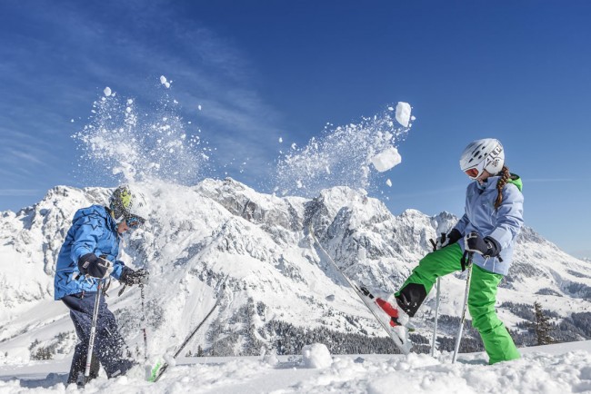 Skifahren mit Kindern © Hochkönig Tourismus GmbH