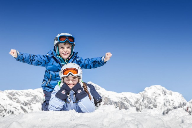 Kinder im Skigebiet im Salzburger Land &copy; Hochk&ouml;nig Tourismus GmbH